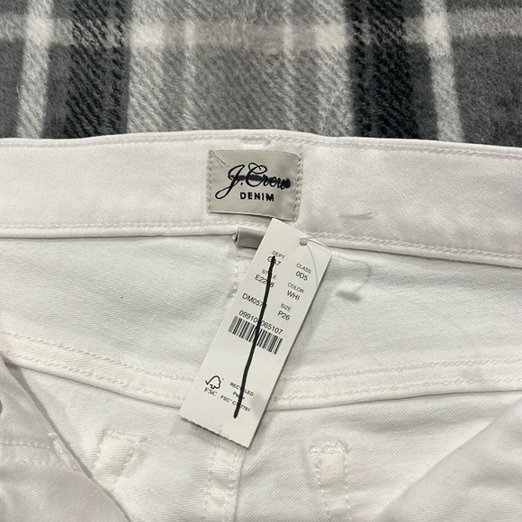 J. Crew Petite High Rise Toothpick Jeans White E2268 - Picture 8 of 9